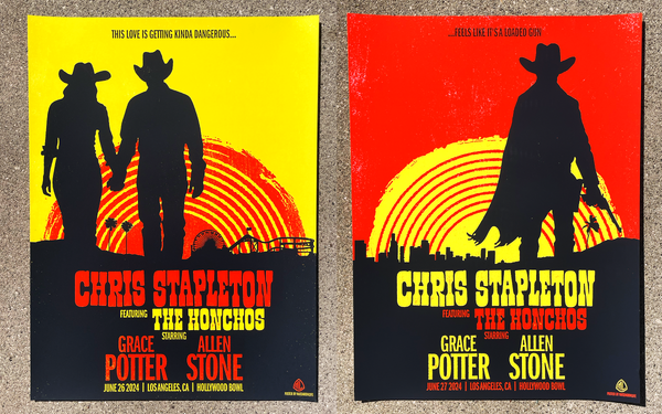 Chris Stapleton • Hollywood Bowl 2024 • 18"x24"