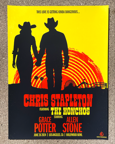 Chris Stapleton • Hollywood Bowl 2024 • 18"x24"