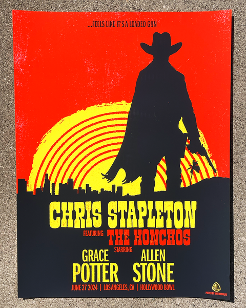 Chris Stapleton • Hollywood Bowl 2024 • 18"x24"