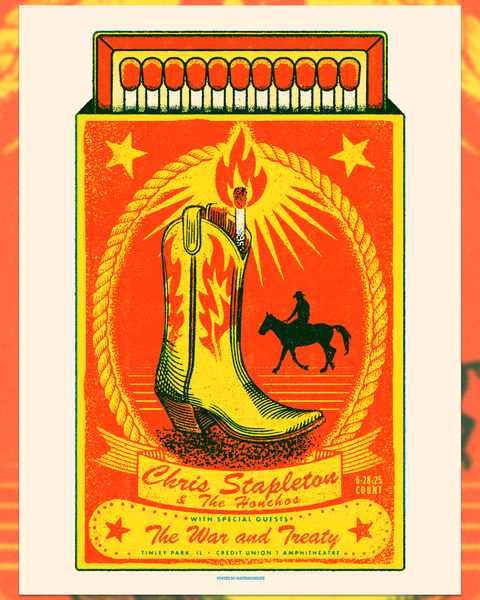 Chris Stapleton • Tinley Park, IL 2025 • 18"x24"