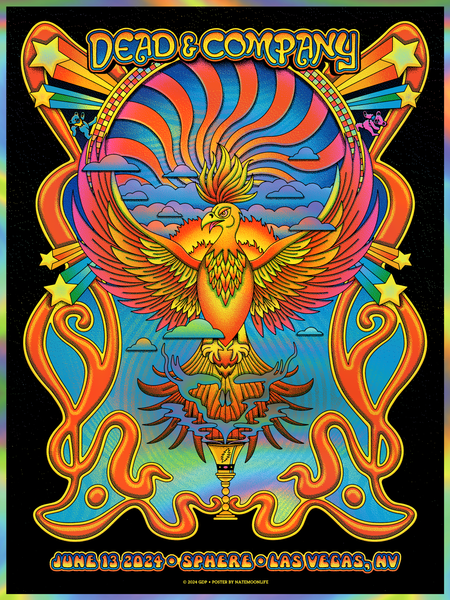 *NEW VARIANT ADDED* Dead & Company • June 13 2024 • Sphere Las Vegas • 18"x24"