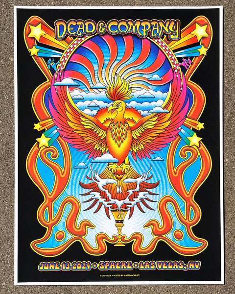 *NEW VARIANT ADDED* Dead & Company • June 13 2024 • Sphere Las Vegas • 18"x24"