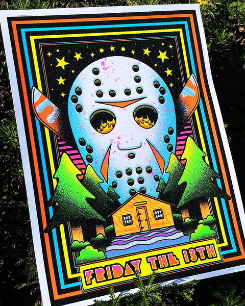 Friday the 13th  • 18"x24" fuzzy blacklight poster