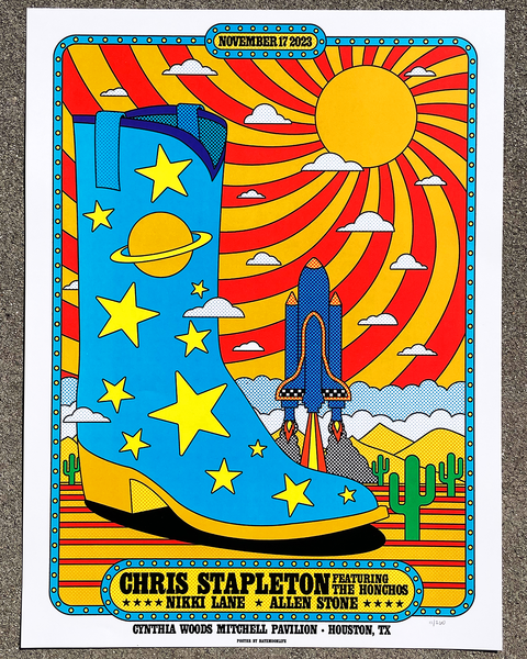 Chris Stapleton • Houston, TX 2023 • 18"x24"