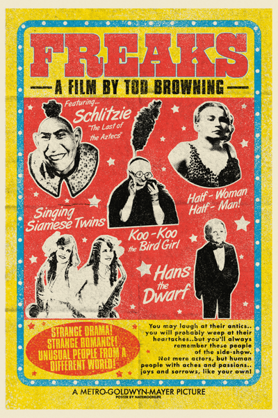 "Freaks" Movie poster w/ Bottleneck Gallery