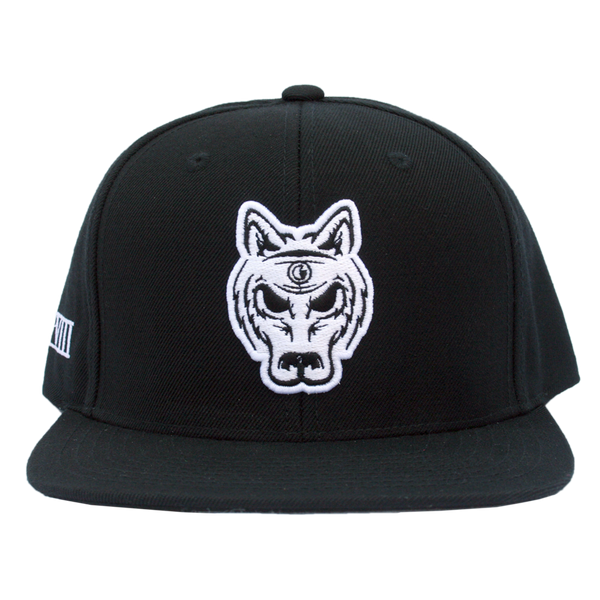 "Dire Wolf" | SNAP BACK HAT | BLACK W/ WHITE