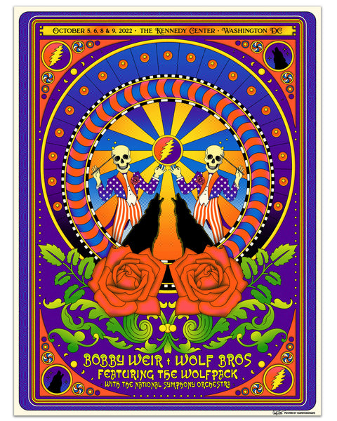 Bobby Weir and Wolf Bros with the National Symphony Orchestra  • Washington DC • 18"x24"
