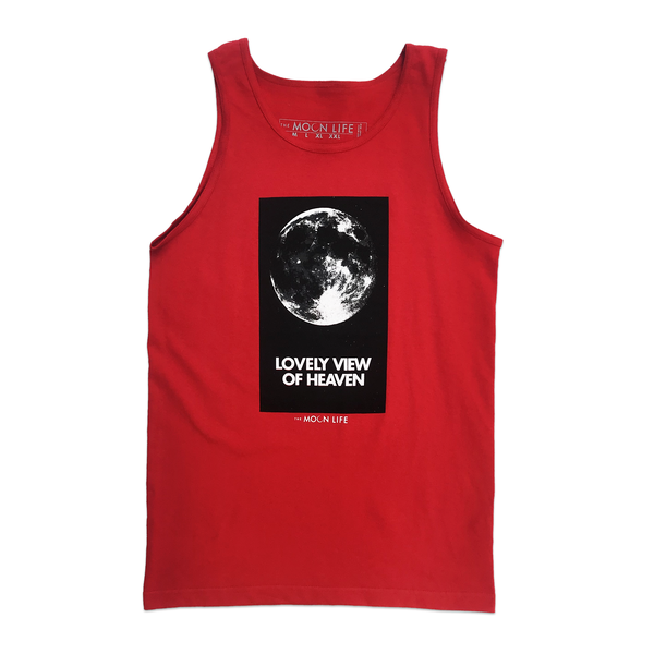 "Standing on the Moon" • Tank Top • Red