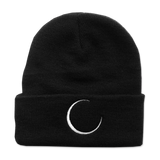 "Crescent Moon" | Cuff Beanie |  Black