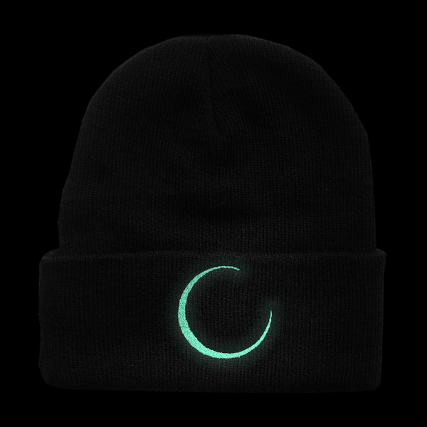 "Crescent Moon" | Cuff Beanie |  Black