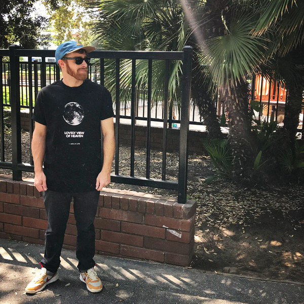 "Standing on the Moon" • T-shirt • Black