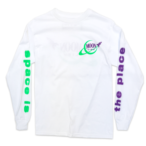 "Space Ways" • Long Sleeve Shirt • White