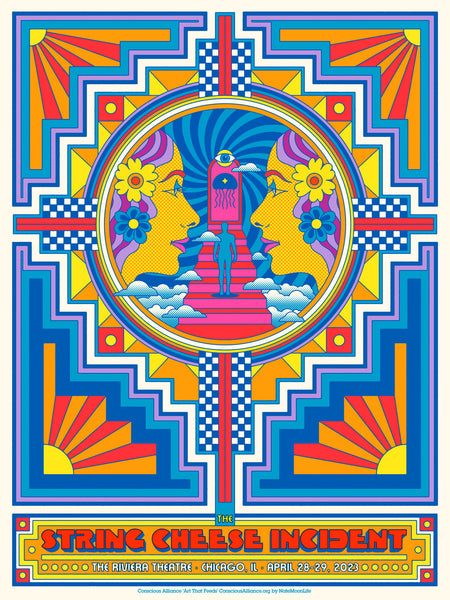 String Cheese Incident for Conscious Alliance • Chicago, IL • 18x24 screen printed poster
