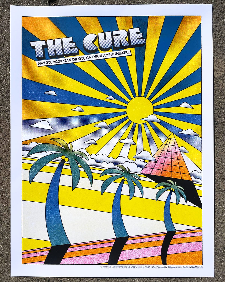 The Cure • San Diego 2023 • Screen Printed Posters The Moon Life