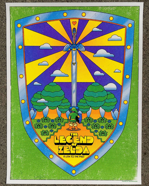 A Link to the Past • 18"x24" blacklight poster