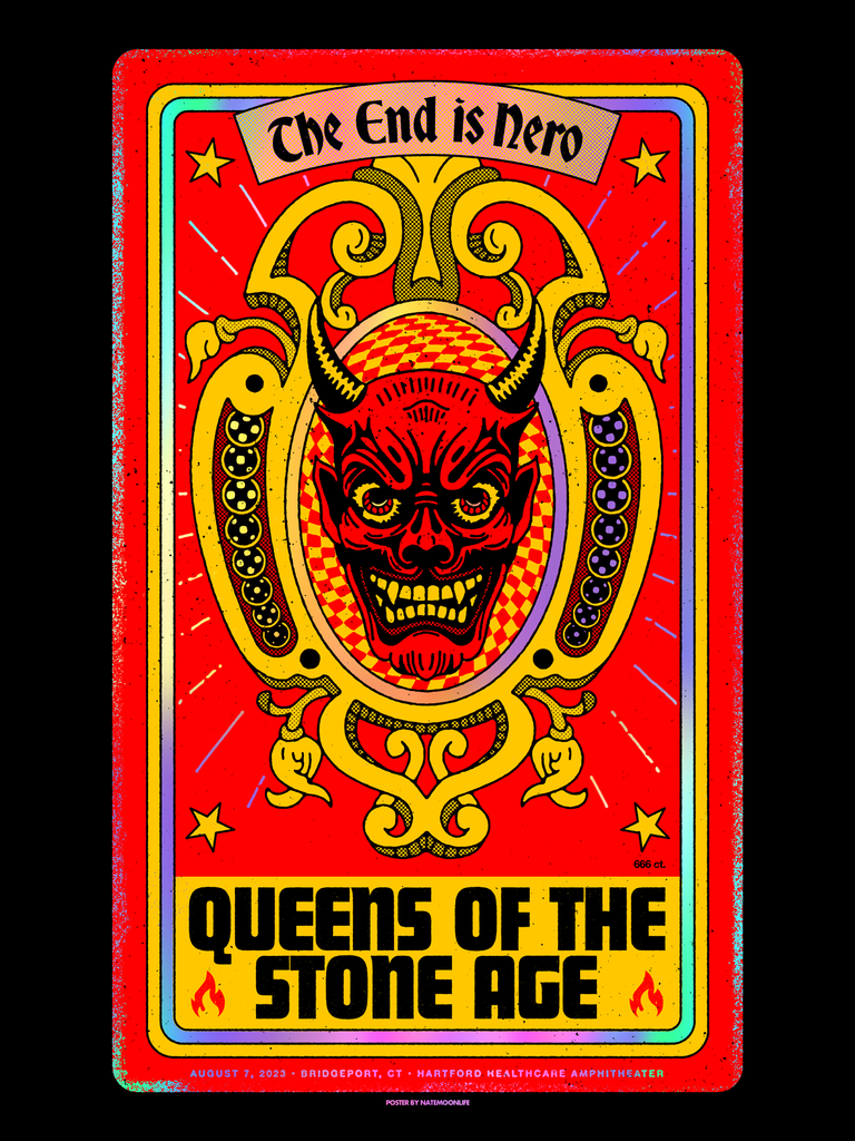 Queens of the Stone Age • Hartford, CT • 18x24 screen printed Queens of the Stone Age • Hartford, CT • 18x24 screen printed