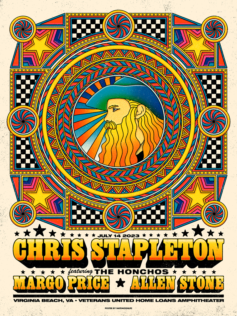 Chris Stapleton • Virginia Beach 2025 • 18"x24" The Moon Life