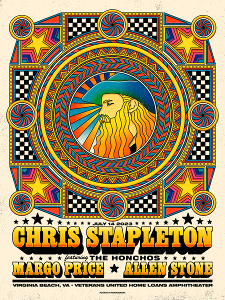 Chris Stapleton • Virginia Beach 2023 • 18"x24"