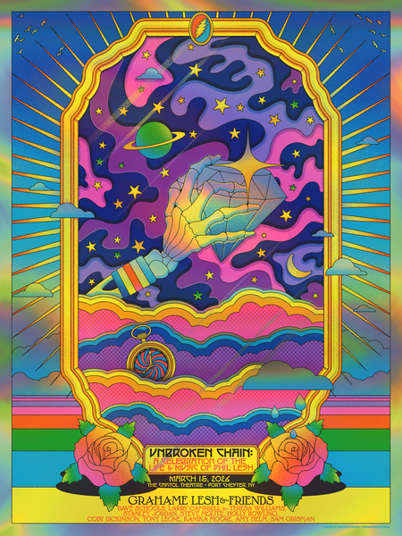 Unbroken Chain: Celebration of Phil Lesh w/ Grahame Lesh & Friends • 18"x24"