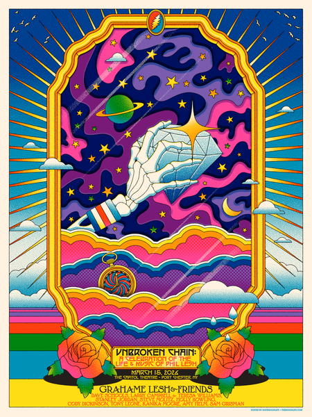 Unbroken Chain: Celebration of Phil Lesh w/ Grahame Lesh & Friends • 18"x24"