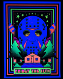 "Friday the 13th"  • 18"x24" fuzzy blacklight poster