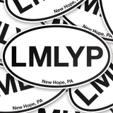 “LMLYP” oval vinyl sticker