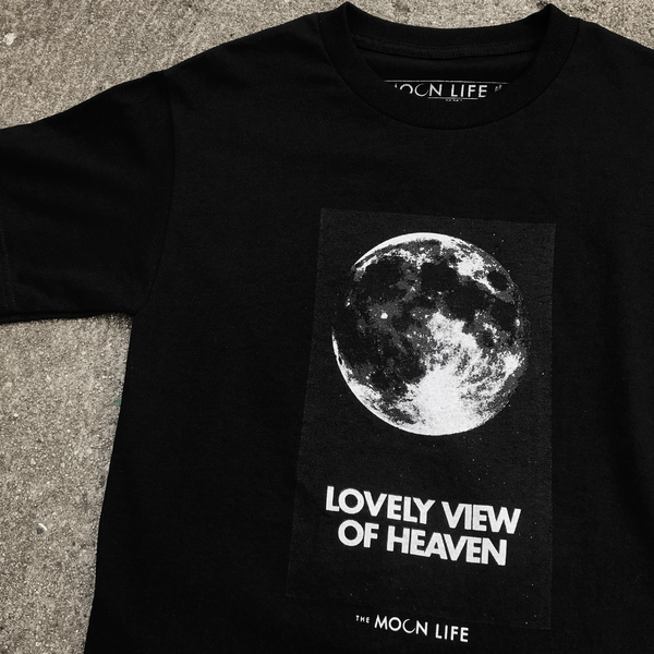 "Standing on the Moon" • T-shirt • Black