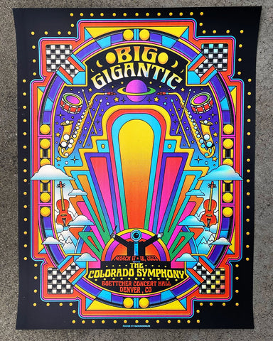 Big Gigantic w/ the Colorado Symphony • 18x24 screen printed poster