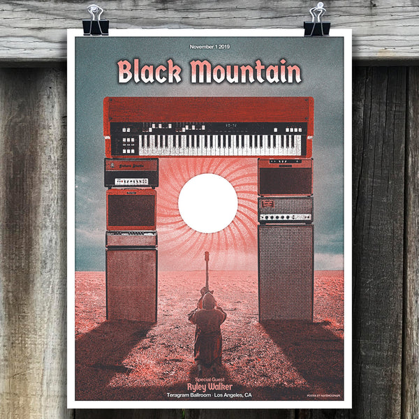 Black Mountain • Los Angeles 2019 • 18"x24" screen printed poster