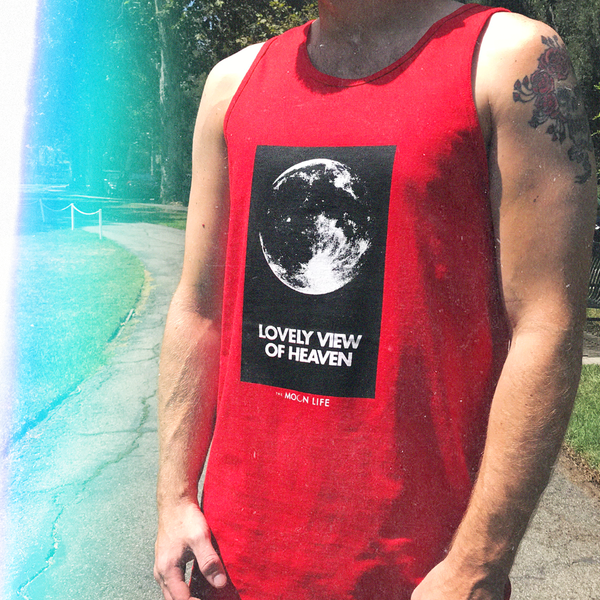 "Standing on the Moon" • Tank Top • Red