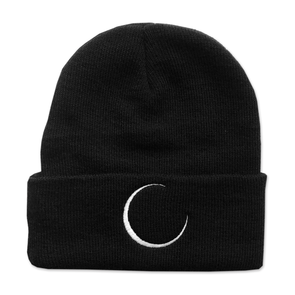 "Crescent Moon" | Cuff Beanie |  Black