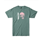 "Target Earth" • Premium T-shirt • Pigment dyed Light Green