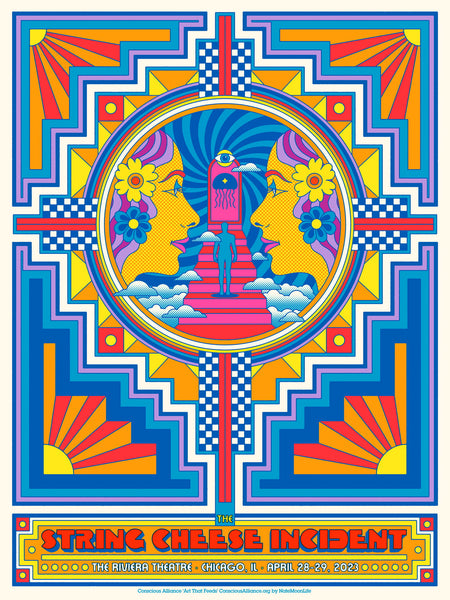 String Cheese Incident for Conscious Alliance • Chicago, IL • 18x24 screen printed poster