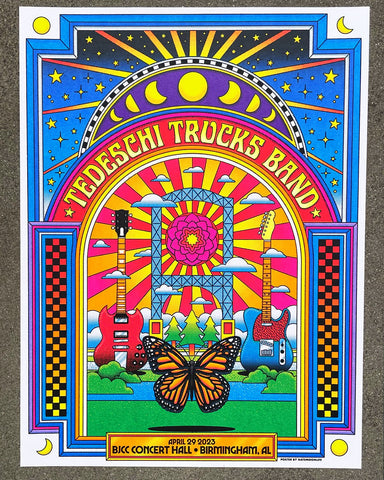 Tedeschi Trucks Band • Birmingham, Alabama • 18x24 screen printed poster